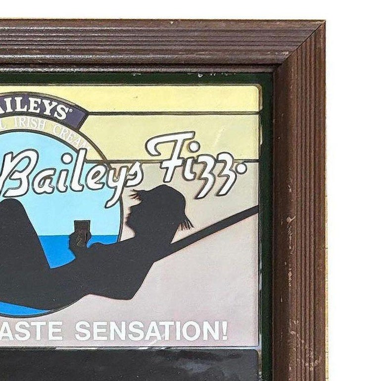 The Bailey's Fizz Female Silhouette in Hammock Chalkboard Bar Sign