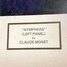 1979 Carnegie Institute "Nympheas" Lithograph Poster By Claude Monet Framed