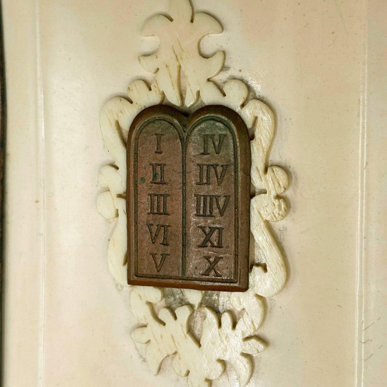 Victorian Daily Prayer Book in Hebrew "Tephilath of Israel" w/ Carved Bone Cover