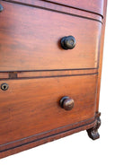 Late 19th Century Victorian Queen Anne Lowboy Dresser with Sculpted Front