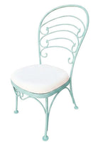 Restored Teal "Ribcage" Patio/Outdoor Lounge Chair W/ Brass by Woodard, Set of 2