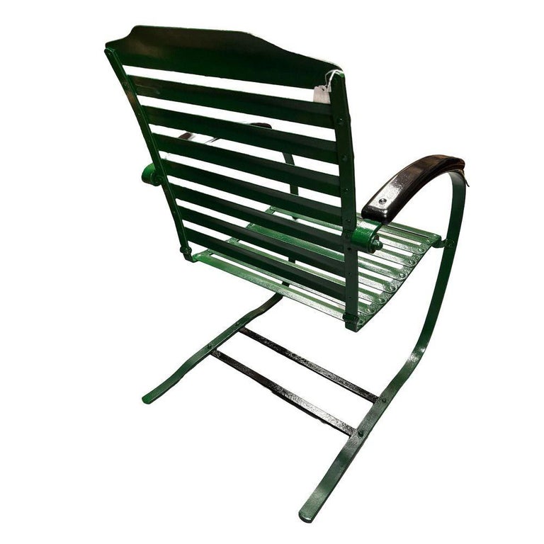 Mid-century Steel Springer Rocking Outdoor Patio Chair , Pair
