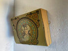 Art Nouveau Satin Lined Jewelry Box with/ Portrait on Cover