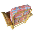 Restored Pair of "Golden Girls" Art Deco Rattan Fan Arm Lounge Chairs