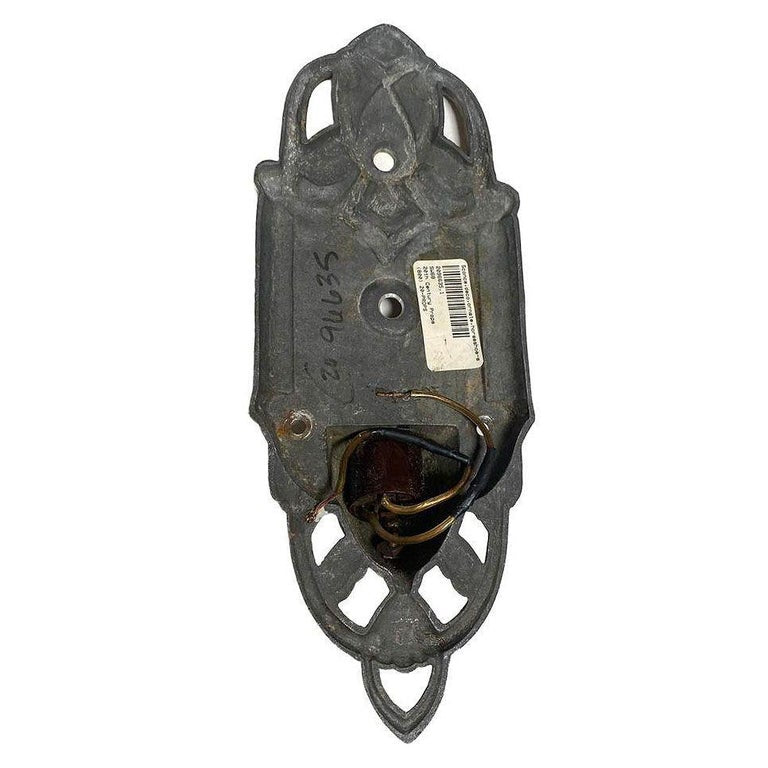 Early Art Decco Machined Aluminum Wall Sconce, Pair