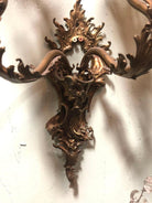 Italian Baroque Candelabra Style Wall Sconce, Pair