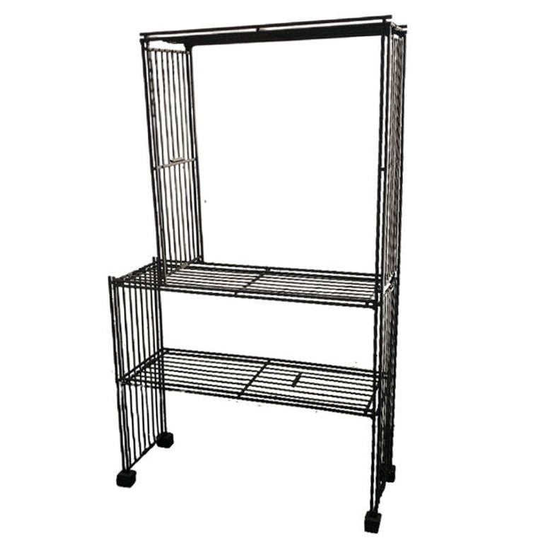 Mid-Century 3-Tier Iron Wire Art Display Shelf Bookshelf Etagere
