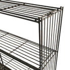 Mid-Century 4-Tier Iron Wire Art Display Shelf Bookshelf, Pair
