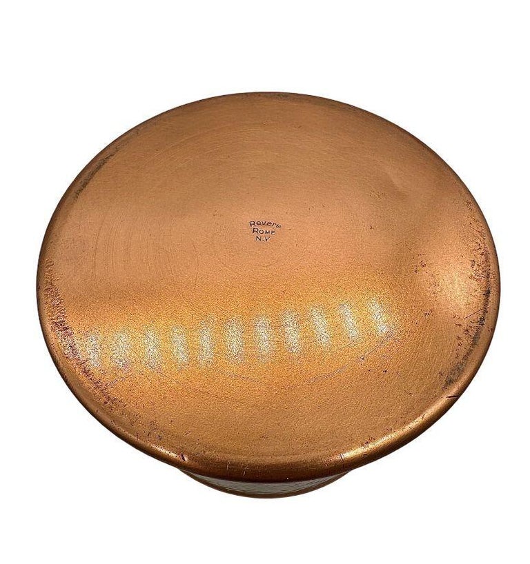 Mid Century 5" Hammered Copper Tin Lined Humidor by Revere Rome N.Y