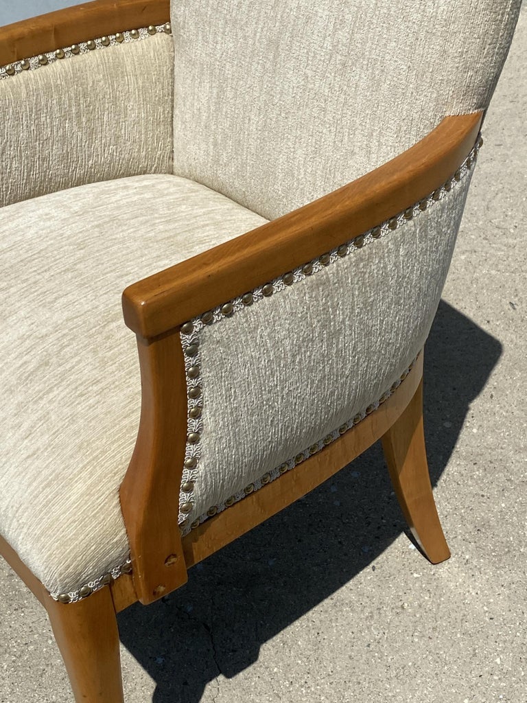 High Style Mid Century Reading Chair w/ Ottoman by Heywood Wakefield