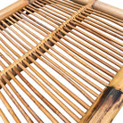 Restored Art Deco Stick Reed Rattan Serving Tray