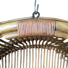 Restored Stick Reed Rattan Hanging Swing Lounge Chair
