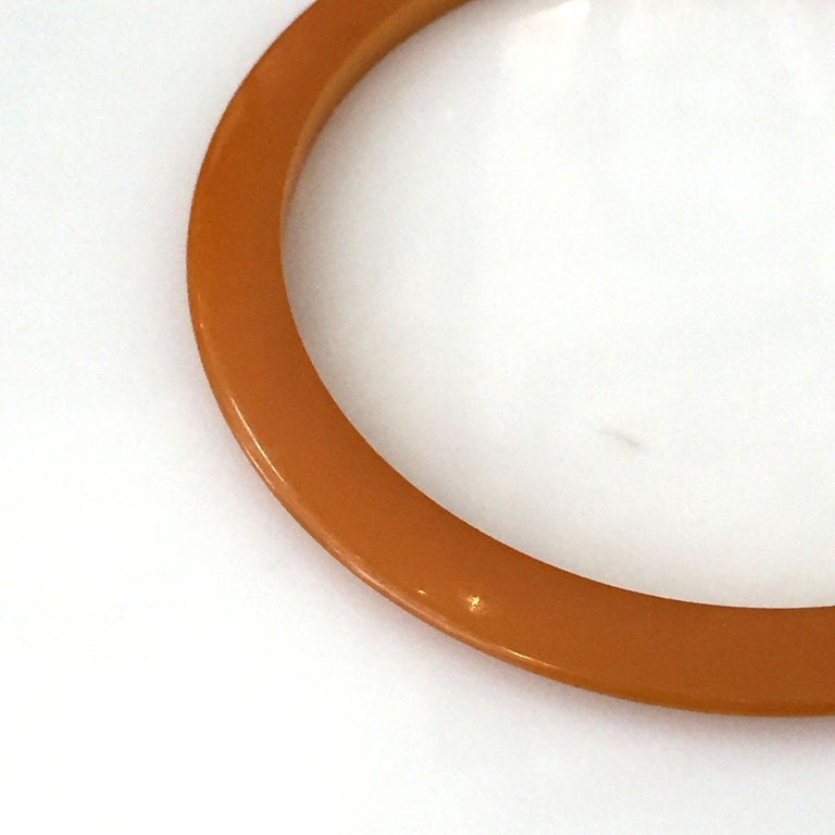 Authentic Art Deco Butterscotch Amber Bakelite Bangle Bracelet