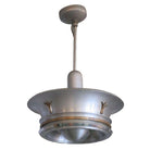 Aluminum Ceiling Pendant with Neoclassical Accents
