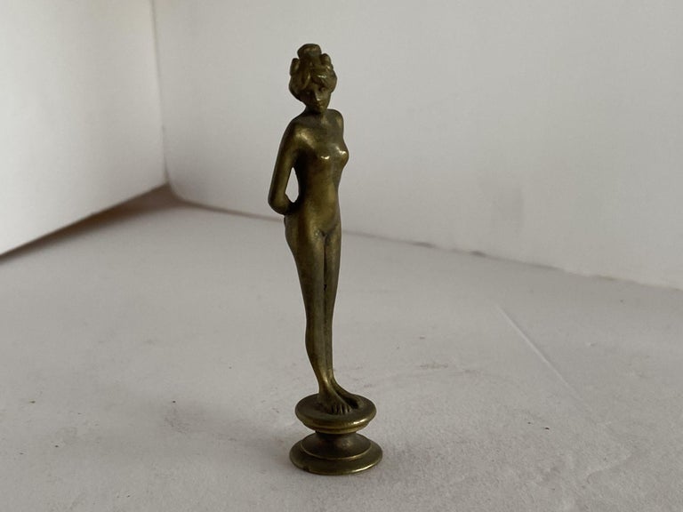 Bronze Art Nouveau Nude Women Letter Wax Seal Stamp