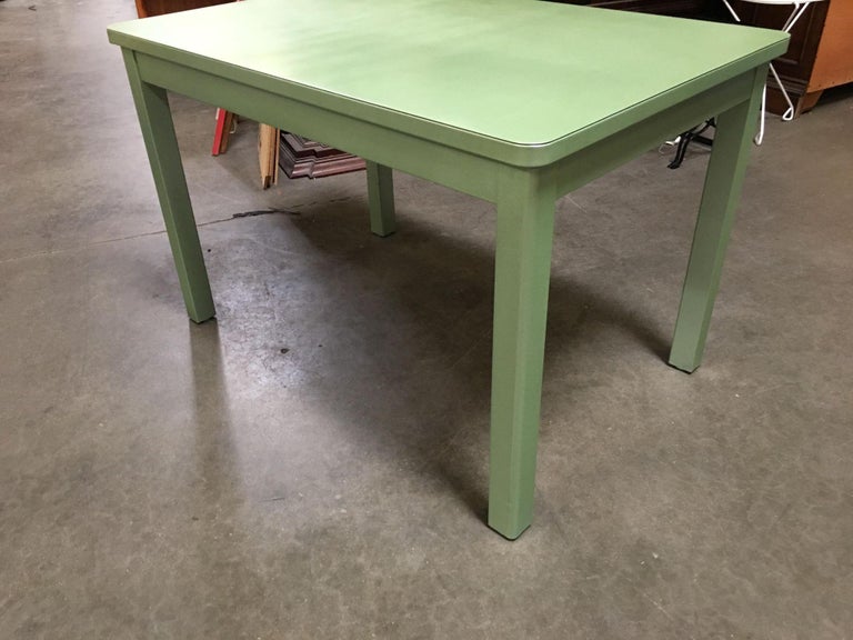 Midcentury Steelcase Tanker Dining Table and Chairs Set