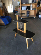 1950s Three-Tier Midcentury String Art Center Side Tables, Set of 3