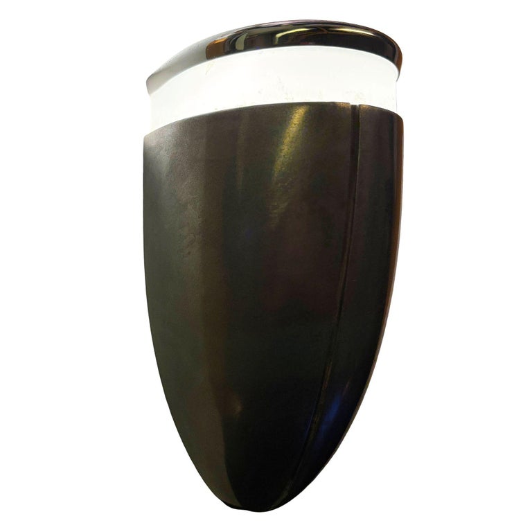 A Machine Age Streamline Brushed Aluminum Wall Sconce, 7 Available
