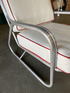 Aluminum Patio/Outdoor Mid-century Lounge Chair With Speed Arms