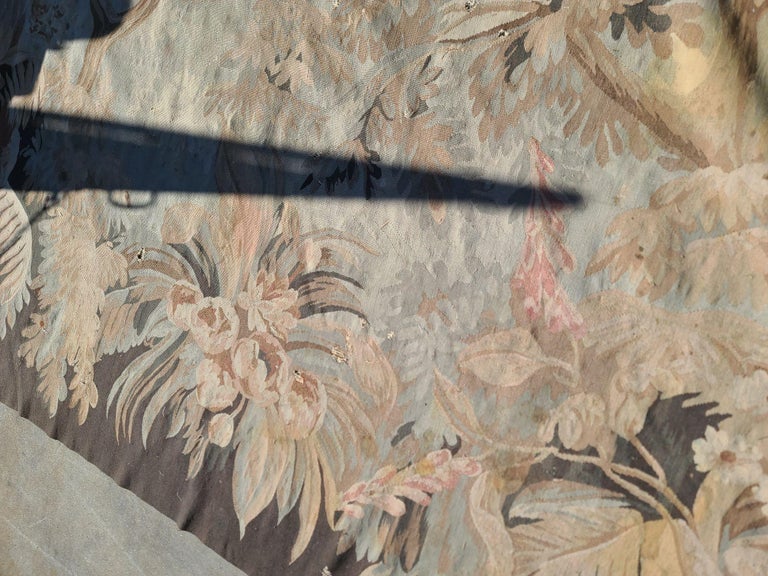 14' Foot Trans Atlantic Wool Tropical Palm Theme Area Rug