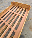 Vintage Full Size Stacked Rattan Bed Frame by Seven Seas