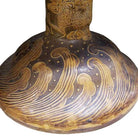 Post-war Chinese Dragon Glazed Art Pottery Pedestal Garden Patio Dining Table