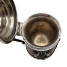 Silverplate Oak Tankard Beer Stein w/ Dragon motif, by St. Louis Silver Co.