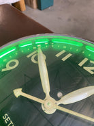 Chrome Art Deco "Chrono Lite-12" Commercial Neon Wall Clock by Seth Thomas, Cir