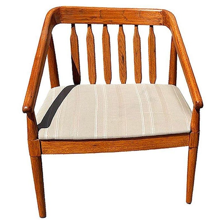Mid-century "Declaration" Oak Arm Chairs by Kipp Stewart for Drexel, Pair