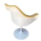 Eero Saarinen Yellow Leather Tulip Arm Chair Pedestal Collection by Knoll