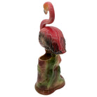 Large 10" MCM Ceramic Hand Painted Flamingo Flower Table Planter, California