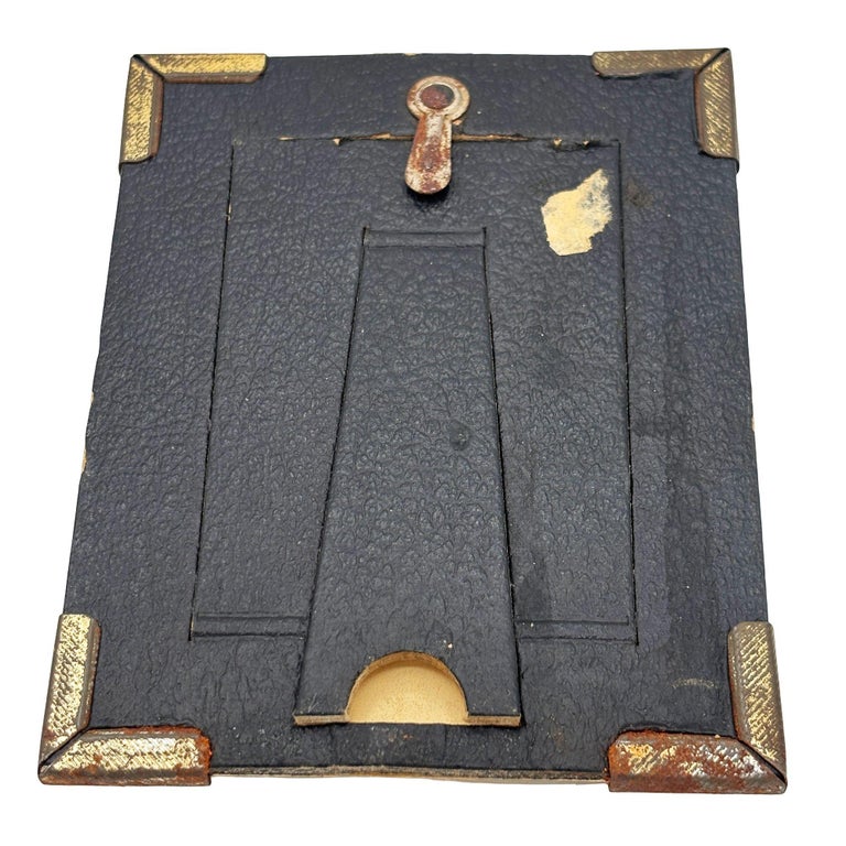 1920s Art Deco Reverse Painted Glass Picture Frame 4x6