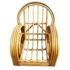 Restored 4-Strand Double Arch Speed Arms Rattan Sofa & Chairs Livingroom Set