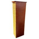 Restored Paul Frankl Style Stacked Rattan & Mahogany Petite Chest of 7 Drawers