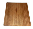 Restored Rattan Sapele Ribbon Mahogany Dining Table w/ Stacked Rattan