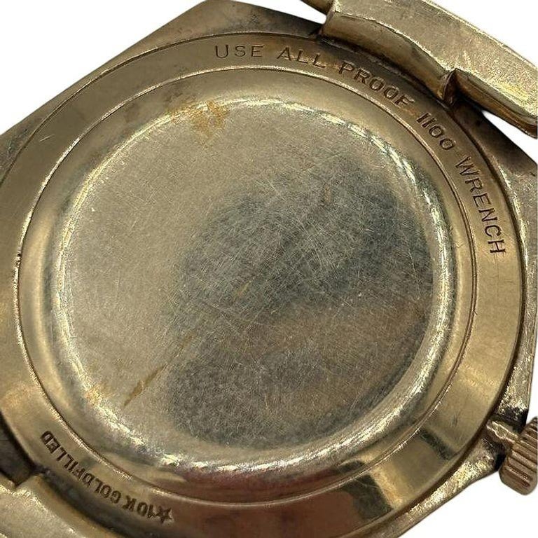 Longines 10K Gold-Filled Hexagonal Case Manual Watch w/ Crocodile Leather Band