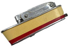 Mid-Century Novelty Sarome Japan Cruise Ship Enameled Lighter, Yellow & Red