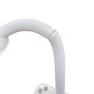 1970 Mod Space Age White Plastic Gooseneck Desk Lamp by Mobilite
