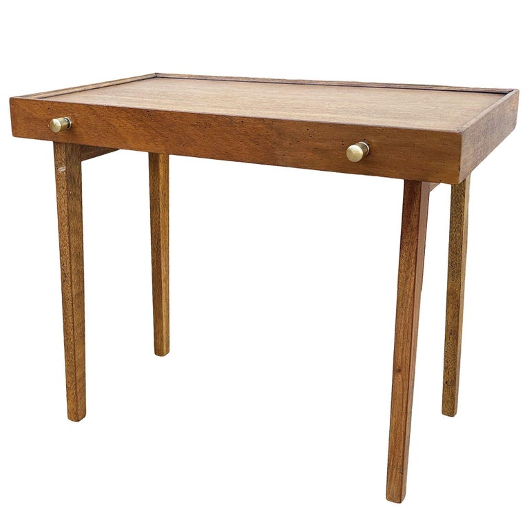 Rare MCM Danish Modern Mahogany Chest of 4 Side Table Stands by Frits Henningsen
