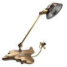 Rare 1987 Brass-tone Art Deco Style DC-3 Airplane Table Lamp, by Sarsaparilla