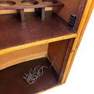 Restored Horizontal Stacked Restored Rattan L-shaped Corner Bar w/ Foot Rest