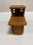 Paul Frankl Style Salesman Sample Miniature Rattan Livingroom Set, 1950