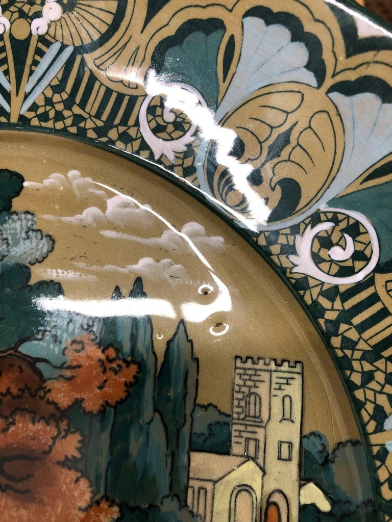 Early 1900s Pottery Buffalo Pottery Deldare "Dr Syntax" Plate