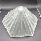 Rare French Art Deco CW Vianne Globe Opulent Frosted Lamp Shade