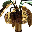 RARE Mid-century Sculptural Rattan Palm Tree floor Lamp, Mario Torres Lopez