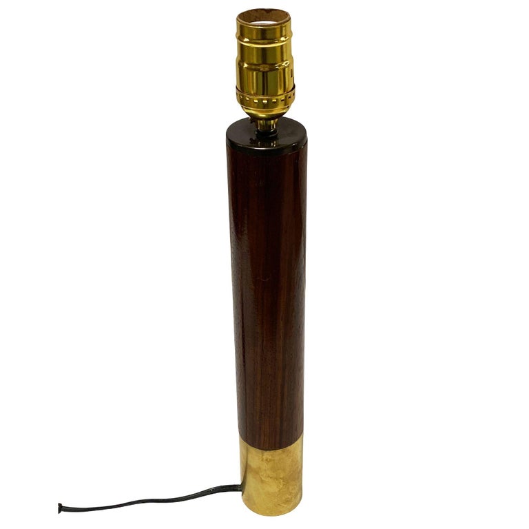 Brass Básica M2 Table Dimmer Lamp by Santiago Roqueta For Santa & Cole w/ Shade