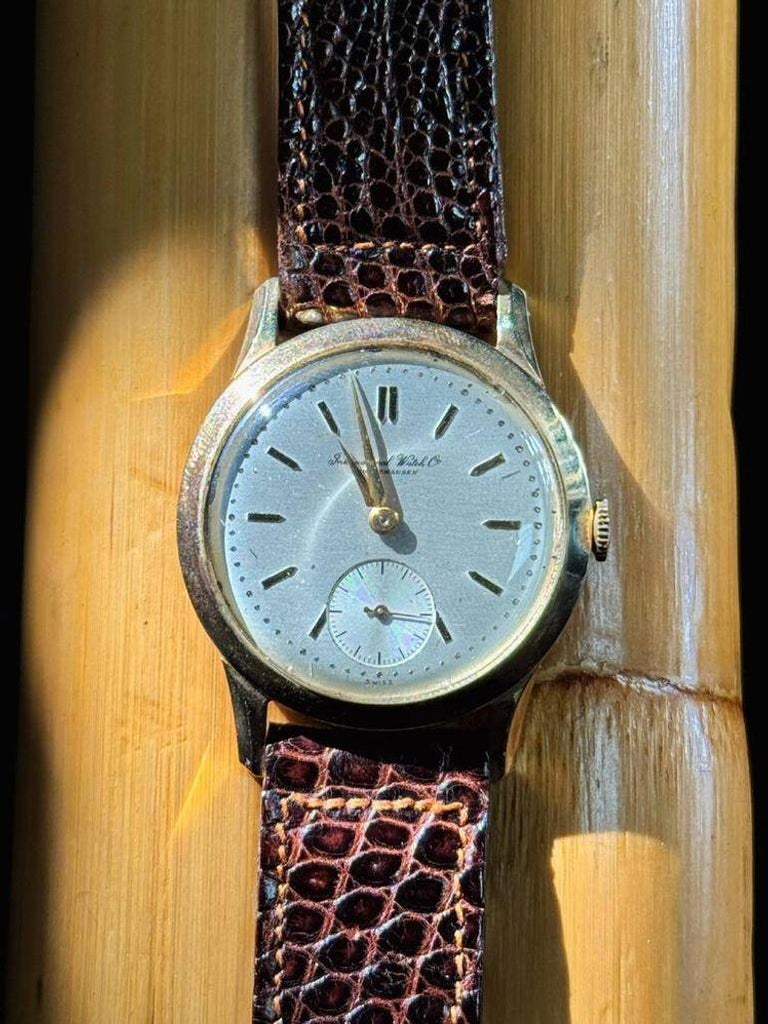 Mid-century IWC Calatrava Cal. 88 Solid 14K Gold Manual Wristwatch w/ Box