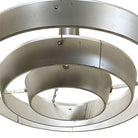 Mid-Century "Saturn" Ceiling Aluminum 19" Pendant by Kurt Versen, 16 Available