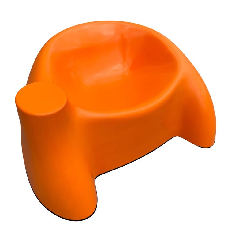 Mod Fiberglass "Castle Chair" Sculpture Lounge Chair by Wendell Castle