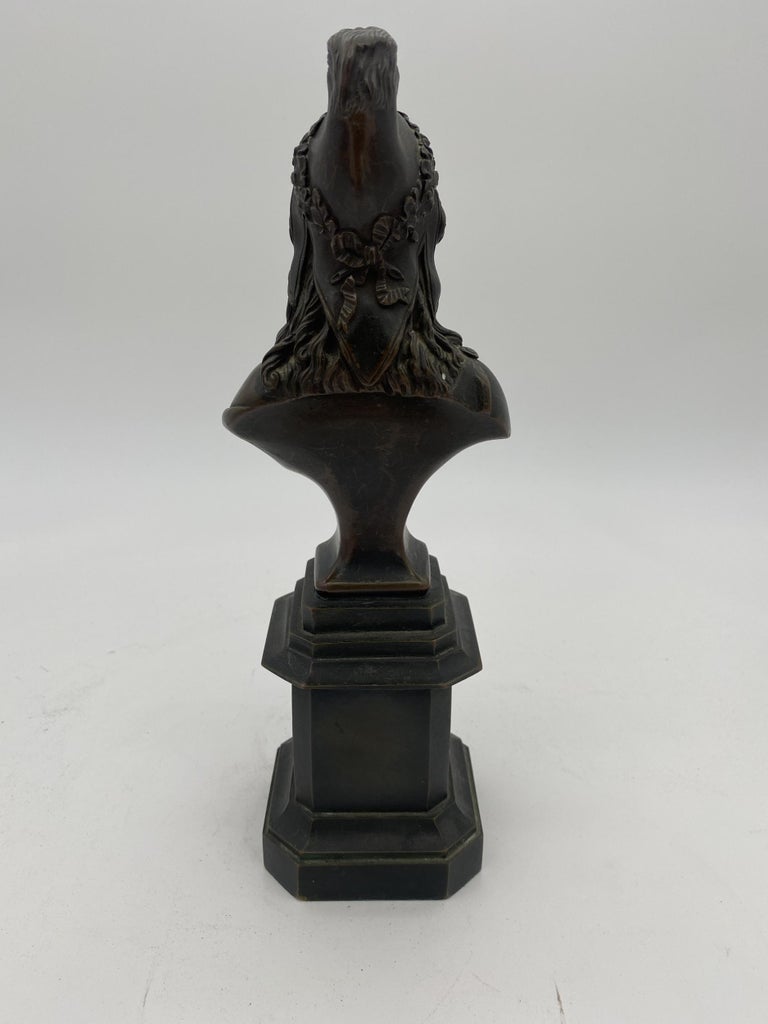 Late Victorian "1870" Semi-Nude Bronze Female Bust
